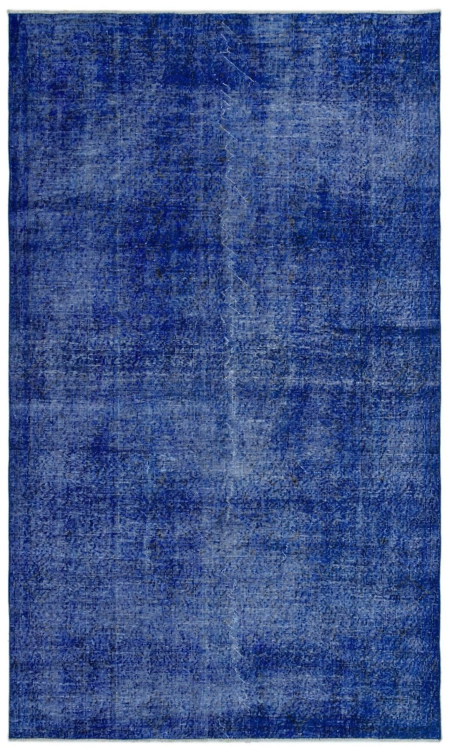 Abstract Blue Vintage Hand-Woven Rug 160x270 cm (5'3" x 8'10") – in the hallway