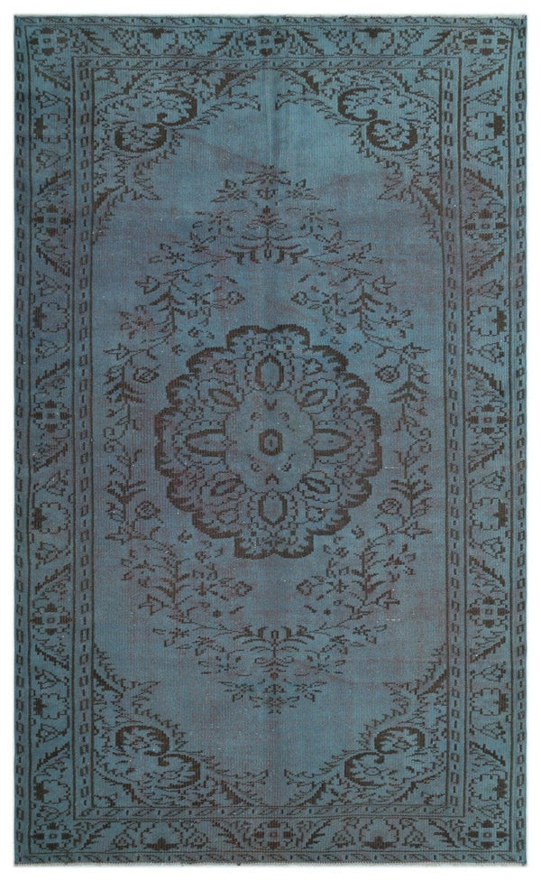 Bej Gri Anadolu Eskitme Çiçekli Yün Halı 161x270 - Özel Seri
