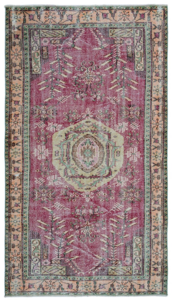 Bej Krem Anadolu Geometrik Klasik Yün Halı 148x262 - Özel Seri