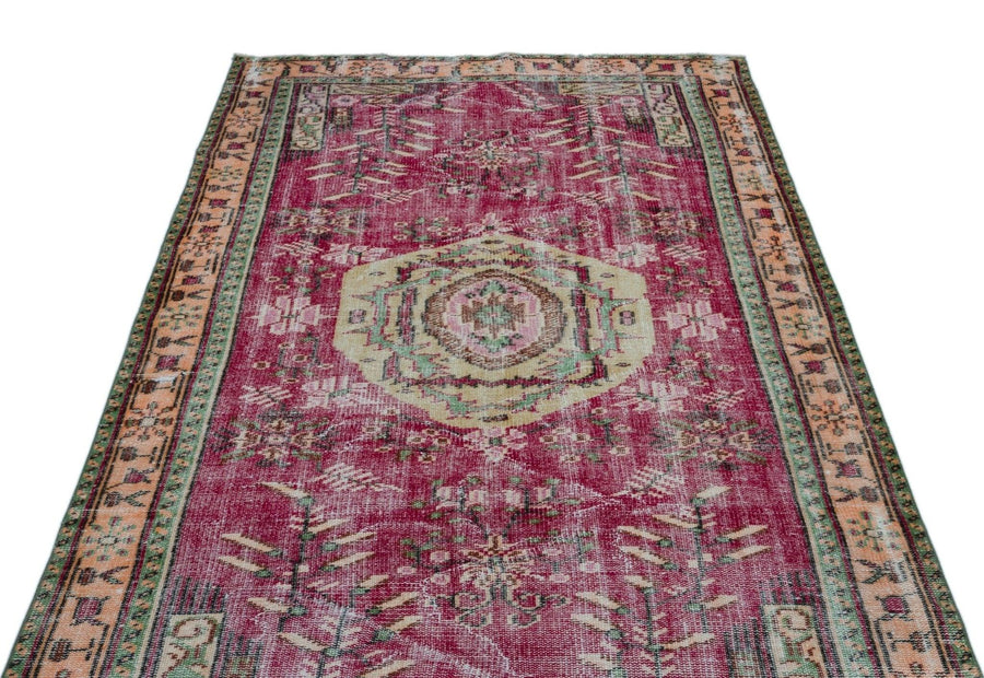 Bej Krem Anadolu Geometrik Klasik Yün Halı 148x262 - Özel Seri