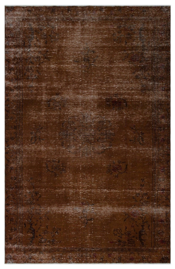 Bej Gri Anadolu Eskitme Çiçekli Yün Halı 188x290 - Özel Seri