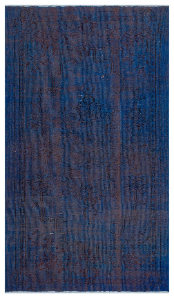 Gri Kırmızı Anadolu Eskitme Geometrik Yün Halı 148x262 - Özel Seri