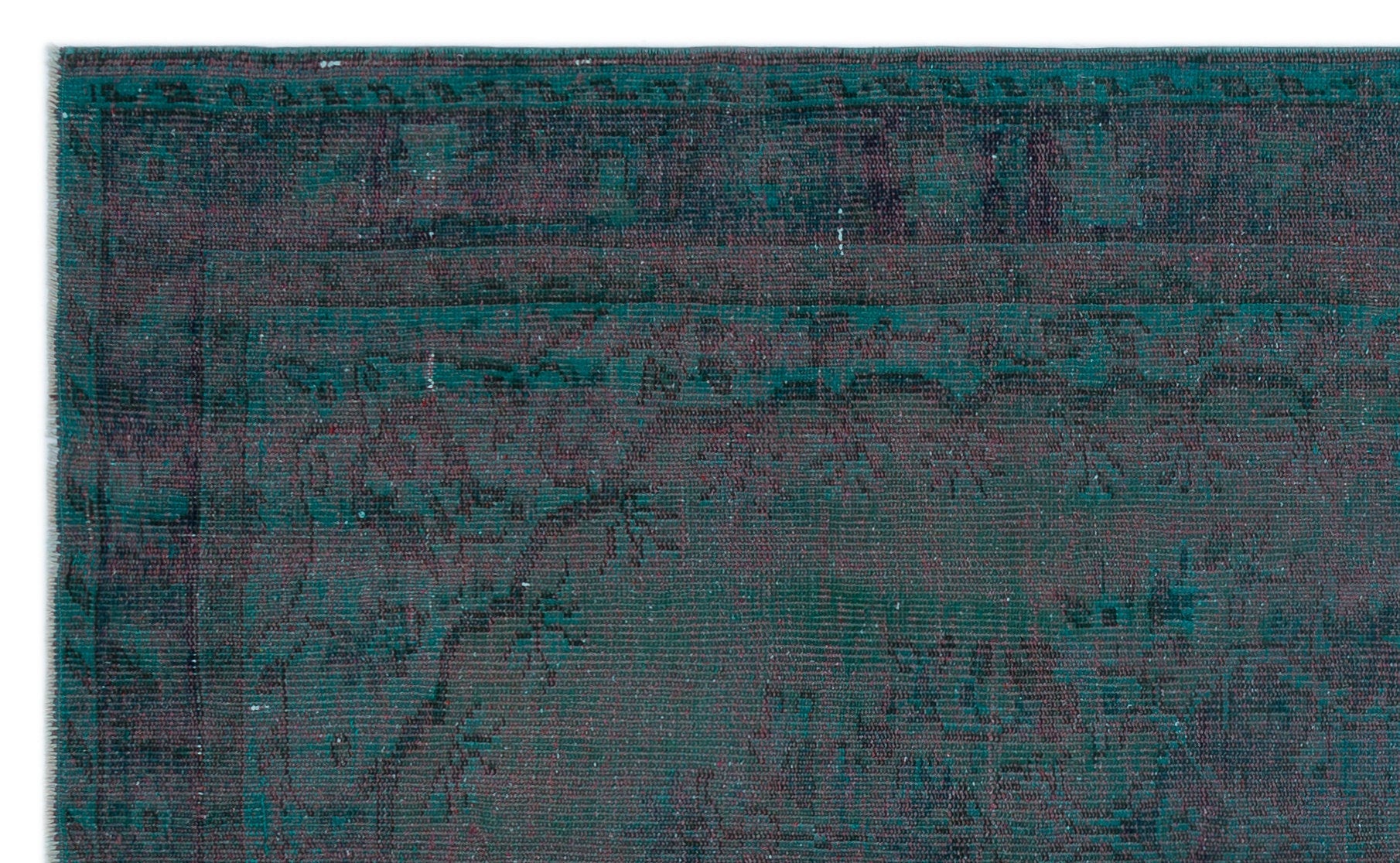 Atina 23916 Yeşil Eskitme Yün El Dokuma Halısı 157 x 260 - El Dokuma - HALI.NET