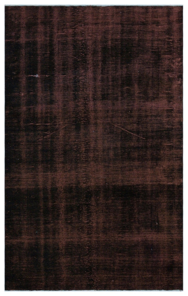 Siyah Eskitme Modern Yün Halı 176x275