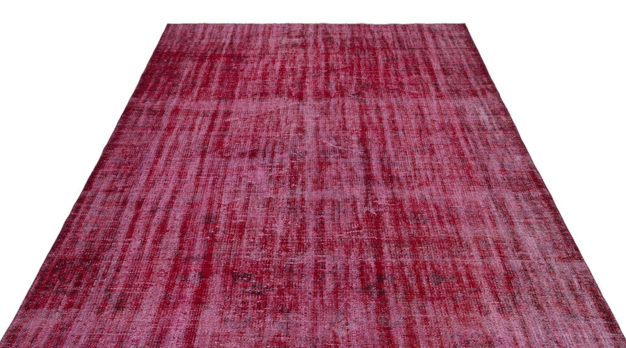 Kırmızı Siyah Anadolu Geometrik Klasik Yün Halı 183x277 - Özel Seri