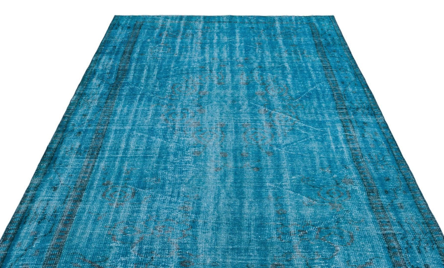 Antrasit Mavi Bohem Klasik Yün Halı 185x275
