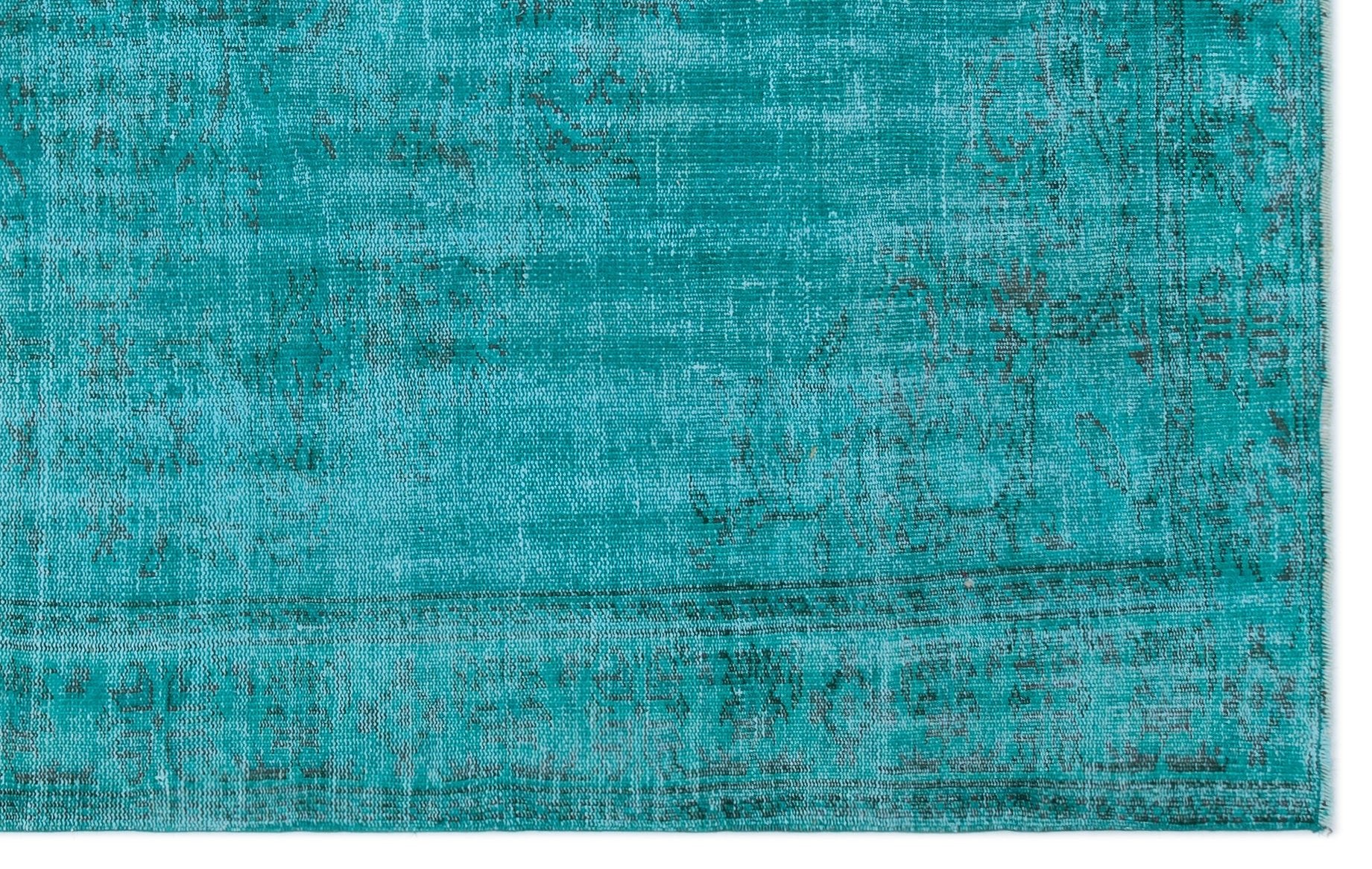 Atina 24218 Turkuaz Eskitme Yün El Dokuma Halısı 170 x 265 - El Dokuma - HALI.NET
