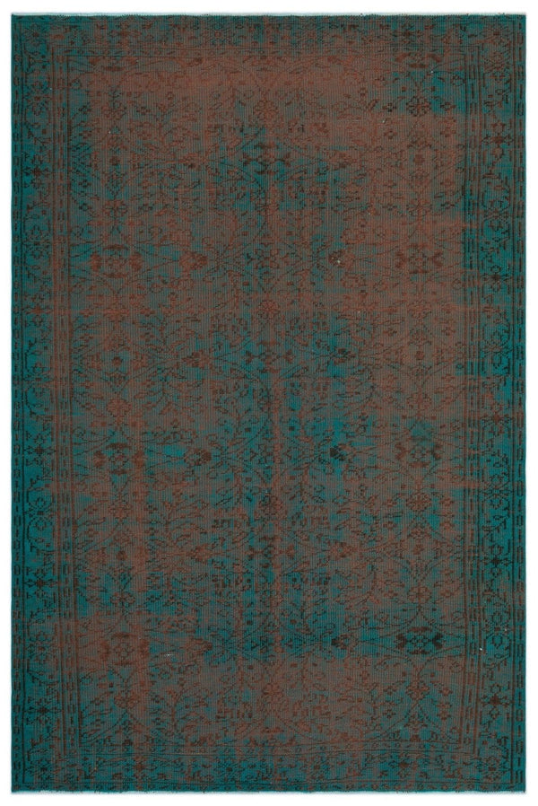 Siyah Bohem Eskitme Yün Halı 188x288