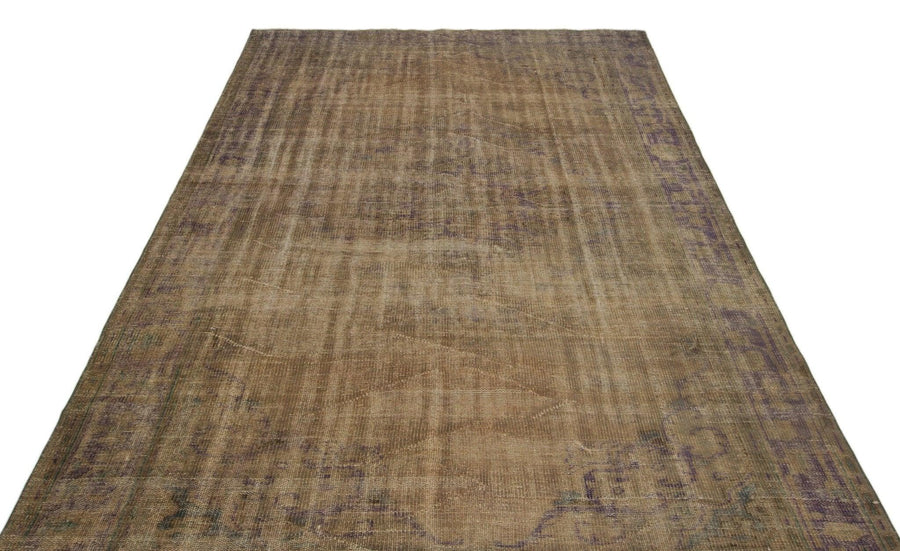 Bej Krem Anadolu Eskitme Geometrik Yün Halı 190x300 - Özel Seri
