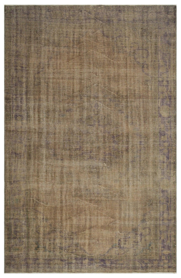 Bej Krem Anadolu Eskitme Geometrik Yün Halı 190x300 - Özel Seri