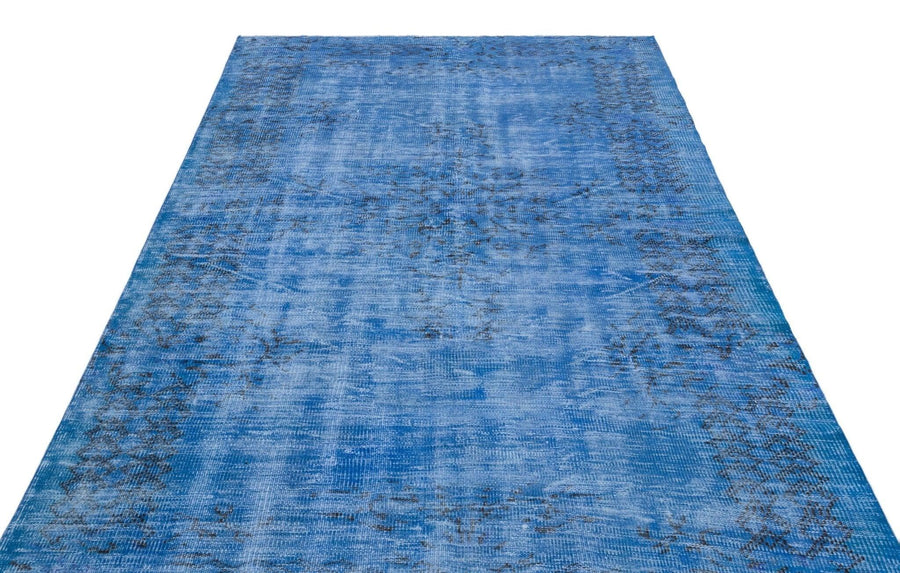Kırmızı Siyah Anadolu Eskitme Çiçekli Yün Halı 180x297 - Özel Seri