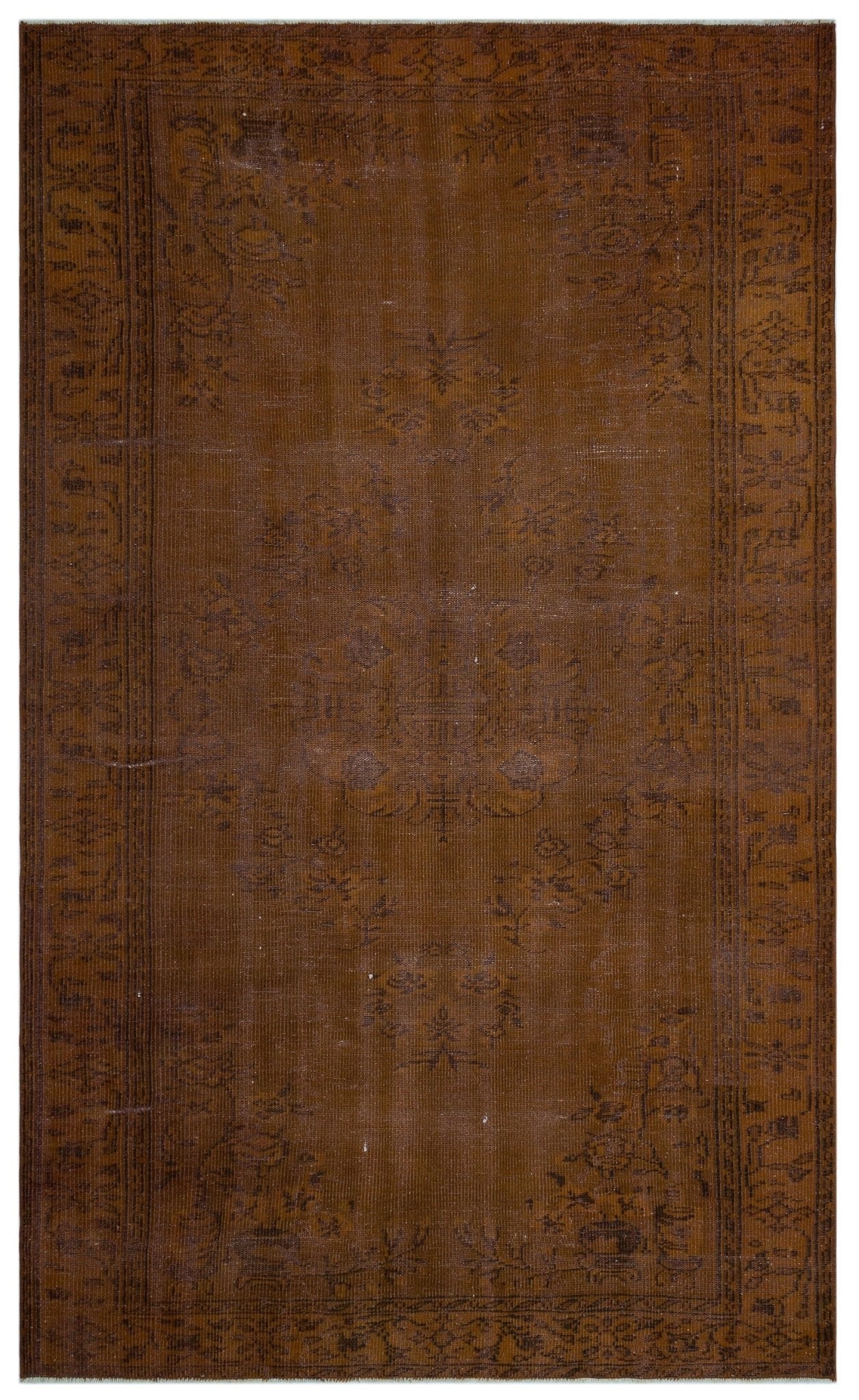 Atina 26852 Kahverengi Eskitme Yün El Dokuma Halısı 175 x 300 - El Dokuma - HALI.NET