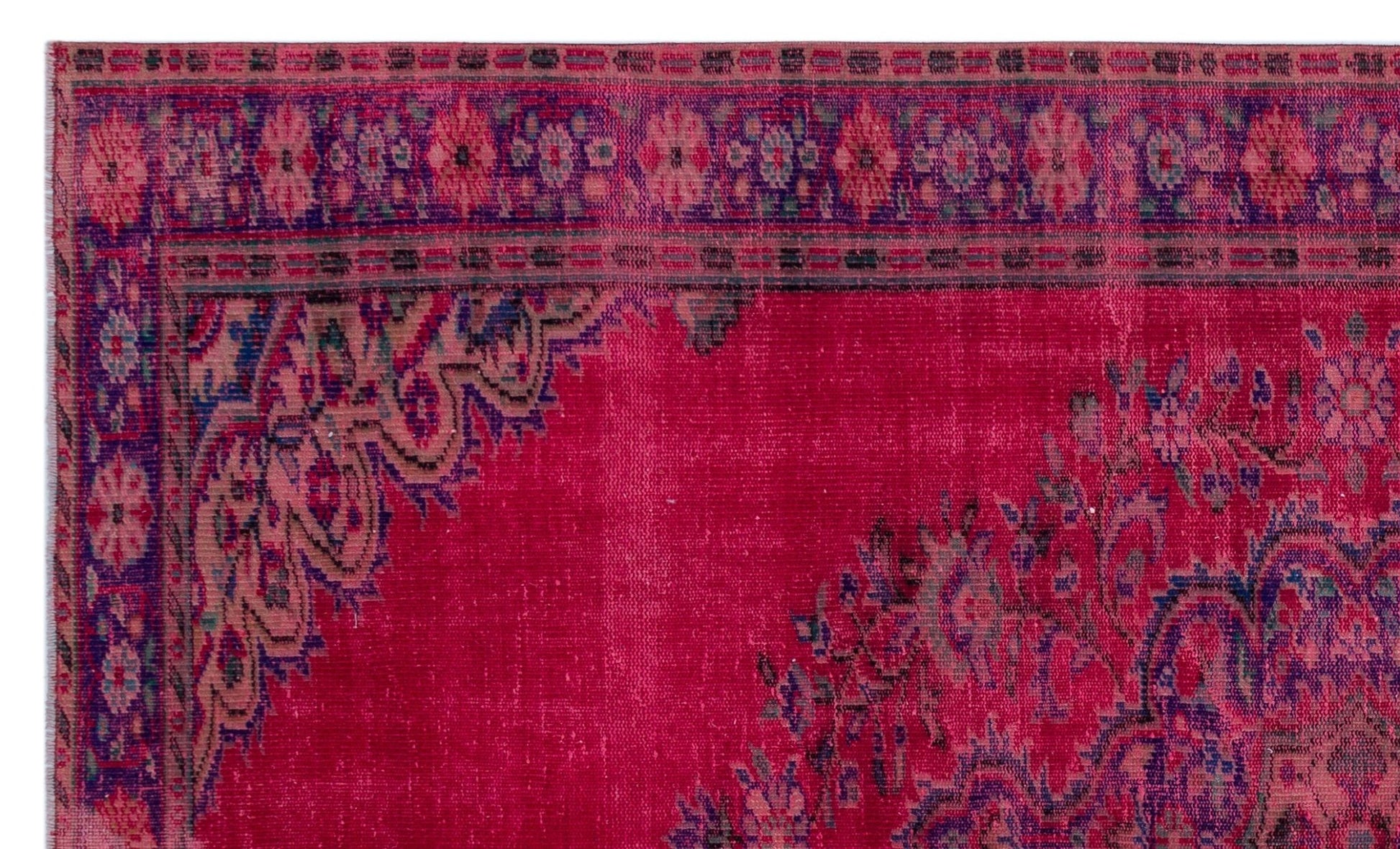 Atina 26919 Kırmızı Eskitme Yün El Dokuma Halısı 170 x 285 - El Dokuma - HALI.NET