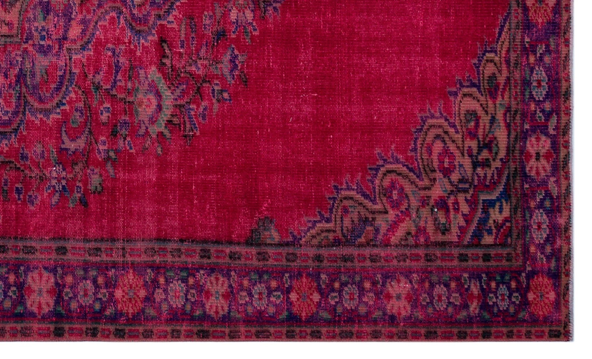 Atina 26919 Kırmızı Eskitme Yün El Dokuma Halısı 170 x 285 - El Dokuma - HALI.NET