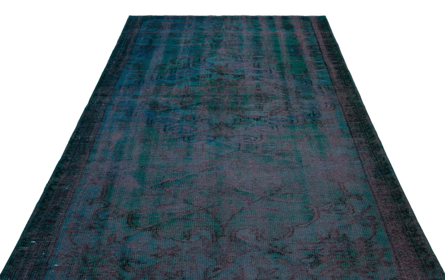 Antrasit Siyah Anadolu Eskitme Geometrik Yün Halı 176x270 - Özel Seri