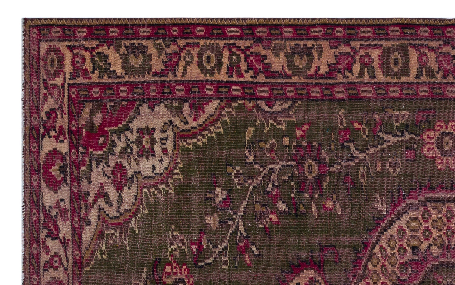 Atina 27051 Bej Eskitme Yün El Dokuma Halısı 166 x 268 - El Dokuma - HALI.NET