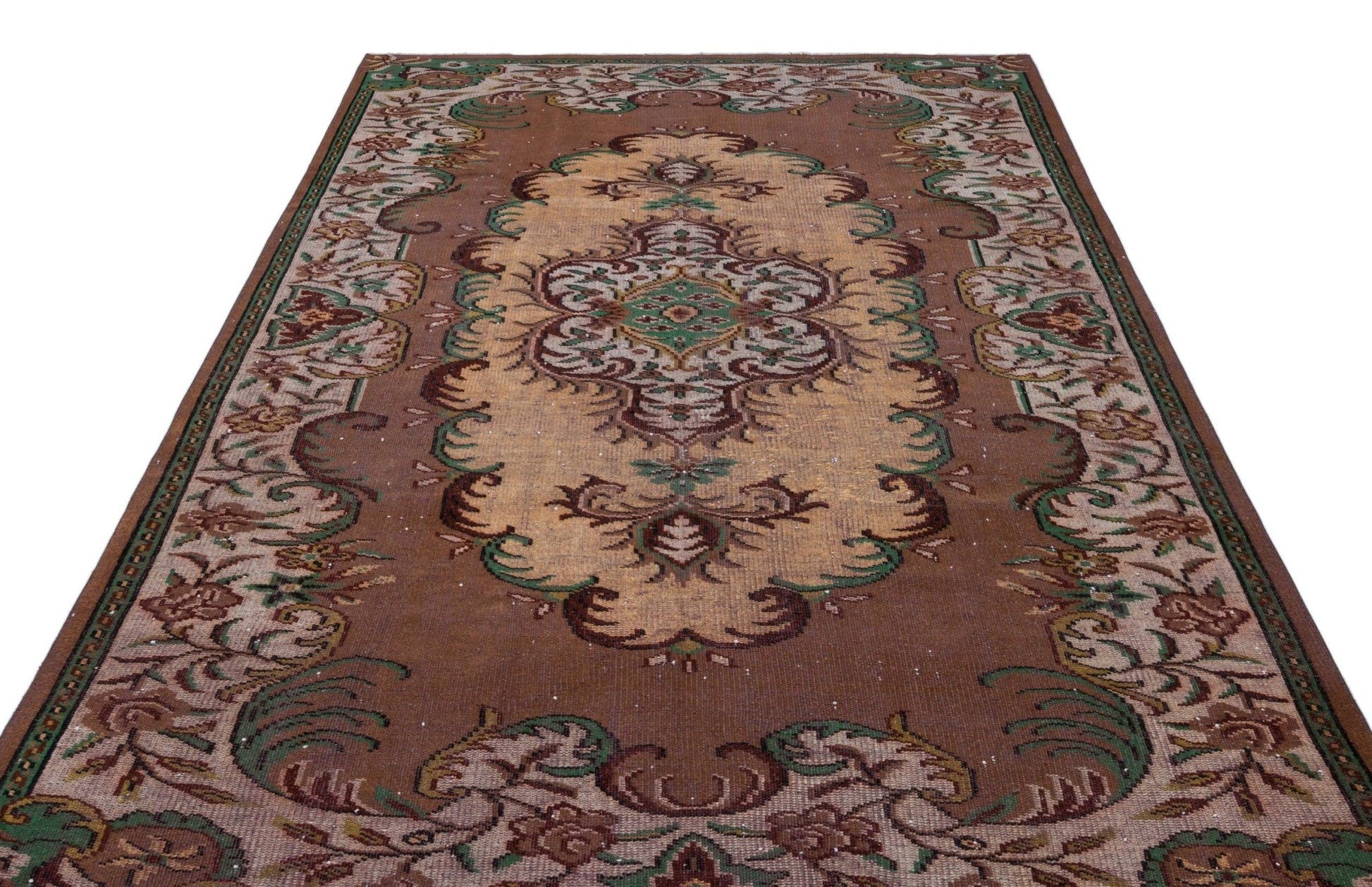 Atina 27079 Bej Eskitme Yün El Dokuma Halısı 189 x 286 - El Dokuma - HALI.NET