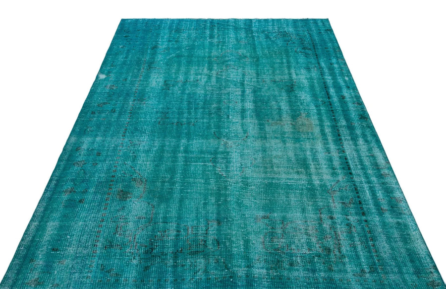 Beyaz Krem Bohem Eskitme Yün Halı 170x265