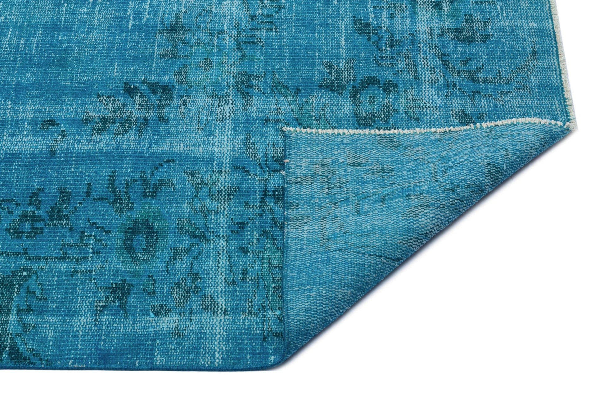 Atina 27581 Turkuaz Eskitme Yün El Dokuma Halısı 180 x 287 - El Dokuma - HALI.NET