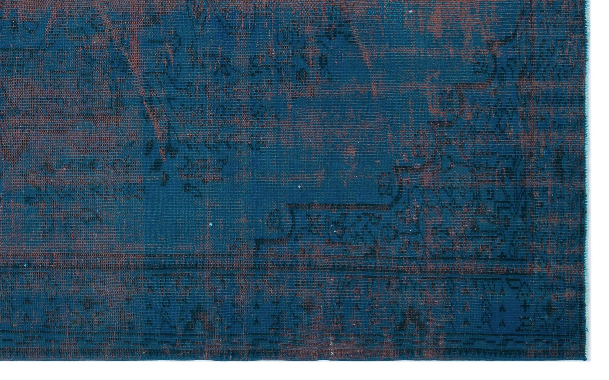 Atina 27726 Dark Blue Eskitme Yün El Dokuma Halısı 174 x 280 - El Dokuma - HALI.NET