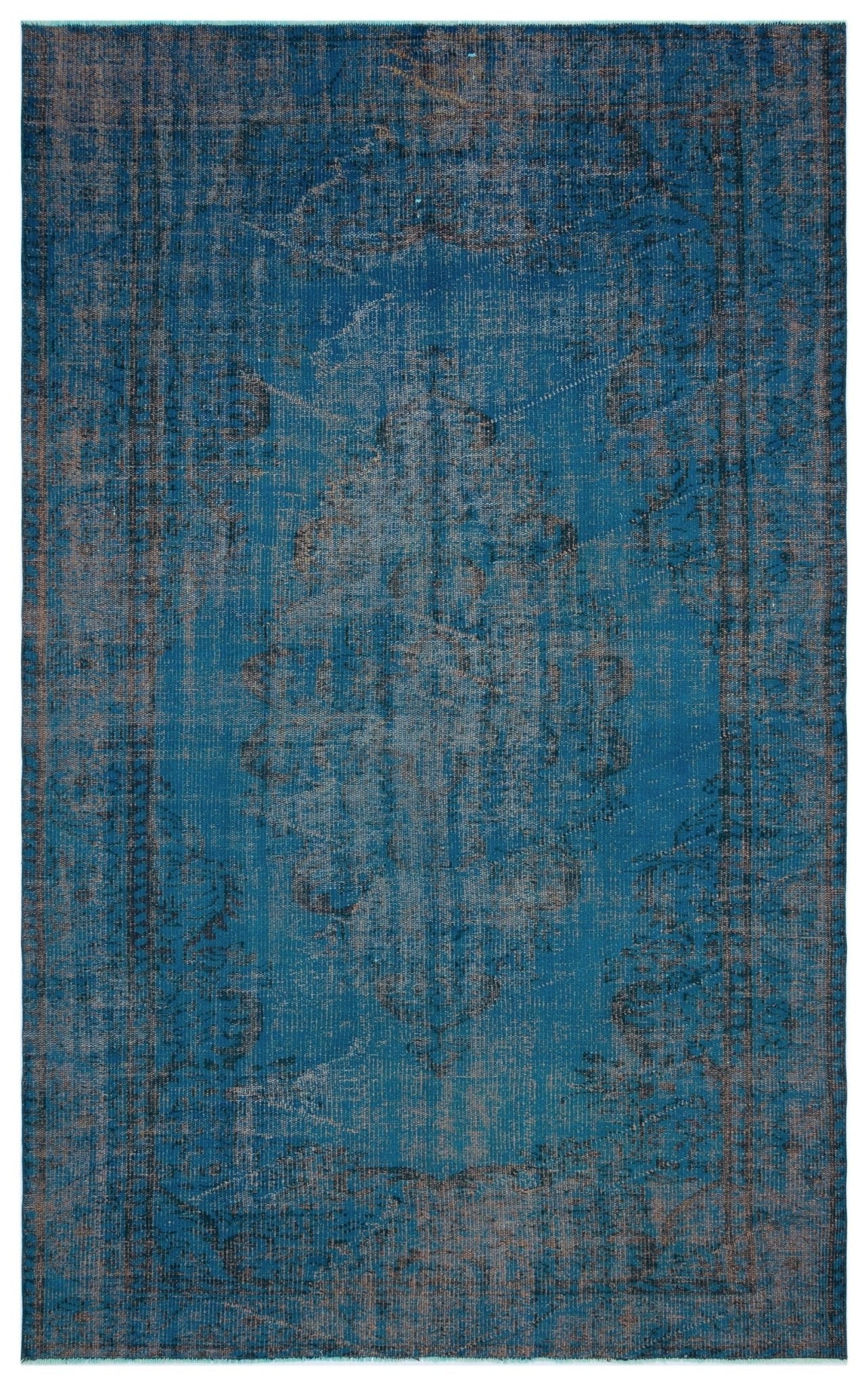 Atina 27740 Turkuaz Eskitme Yün El Dokuma Halısı 180 x 287 - El Dokuma - HALI.NET