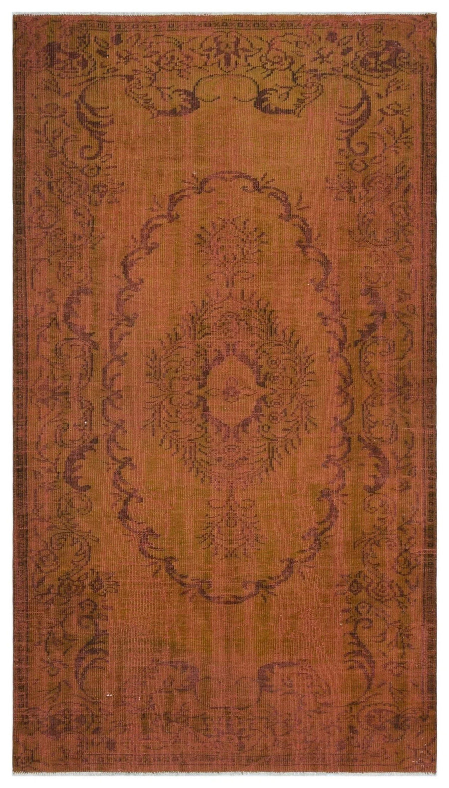 Handgeknüpfter Orientteppich Rot & Braun 158x282 cm – im Wohnzimmer
