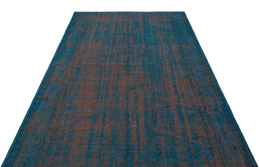 Siyah Eskitme Modern Yün Halı 163x260