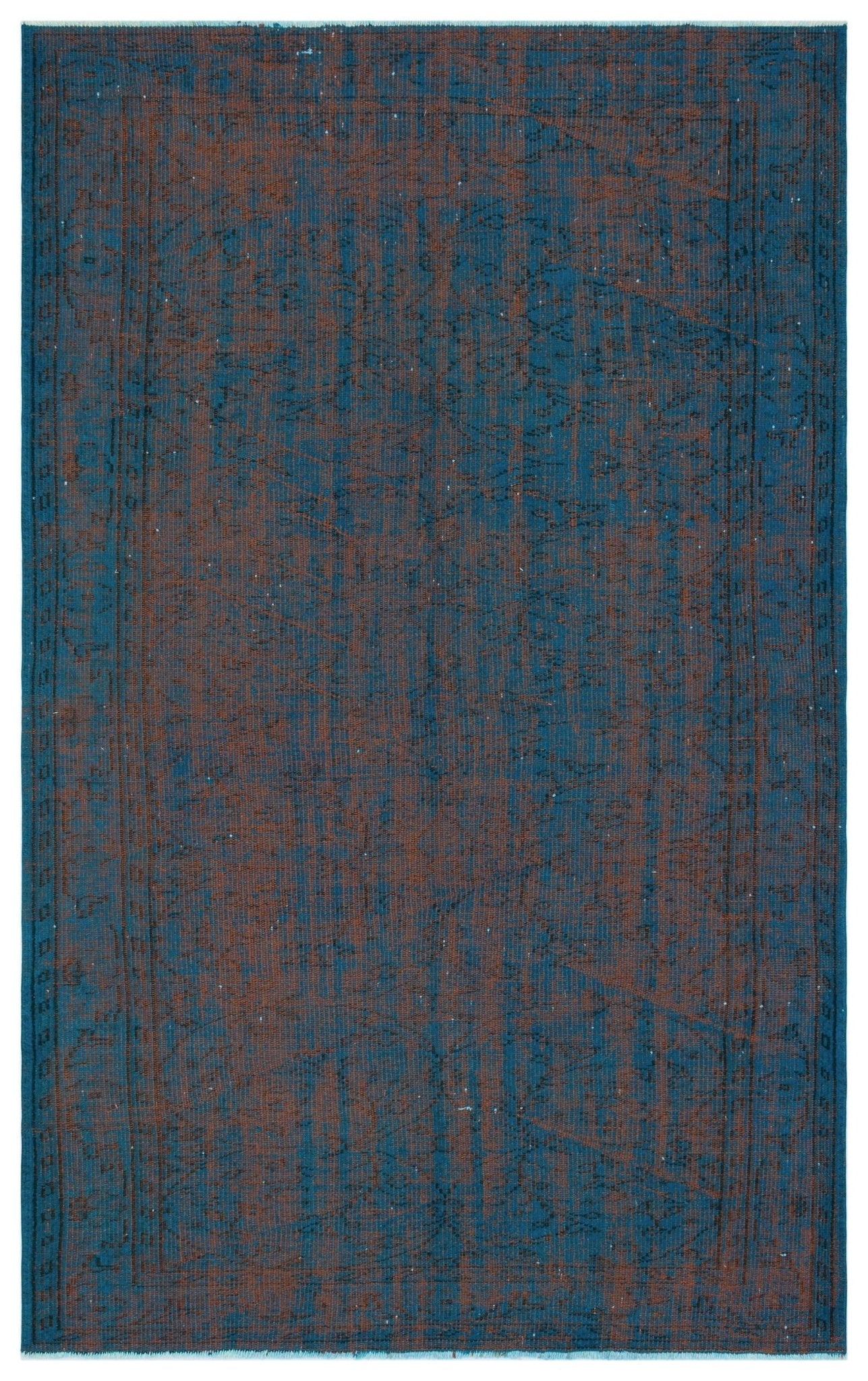 Atina 28234 Mavi Eskitme Yün El Dokuma Halısı 163 x 260 - El Dokuma - HALI.NET