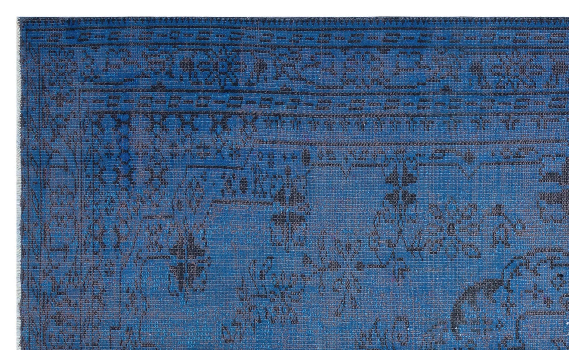 Atina 28649 Mavi Eskitme Yün El Dokuma Halısı 167 x 270 - El Dokuma - HALI.NET