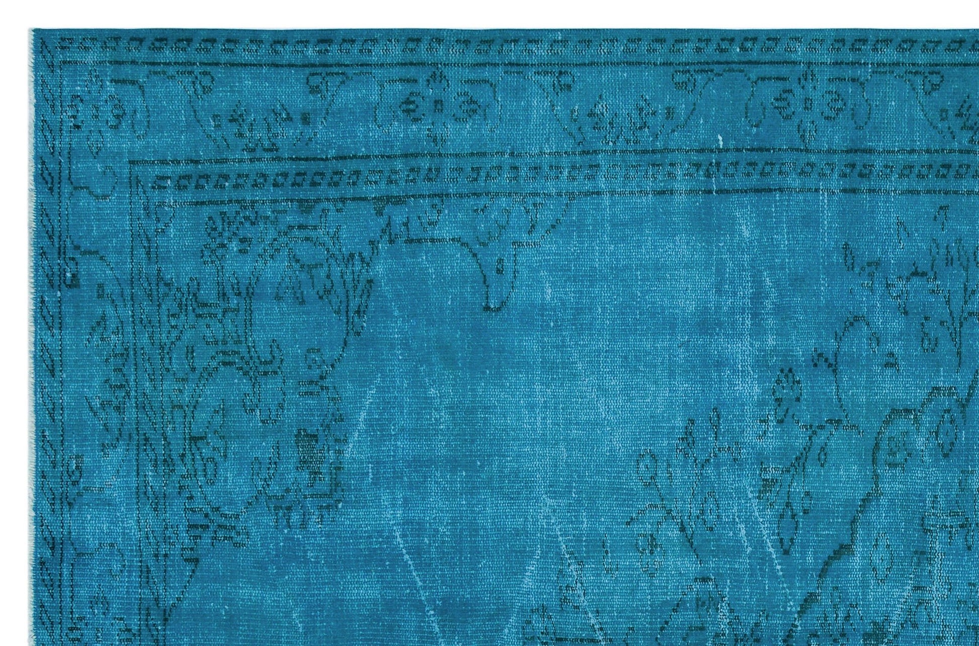Atina 28952 Turkuaz Eskitme Yün El Dokuma Halısı 175 x 267 - El Dokuma - HALI.NET