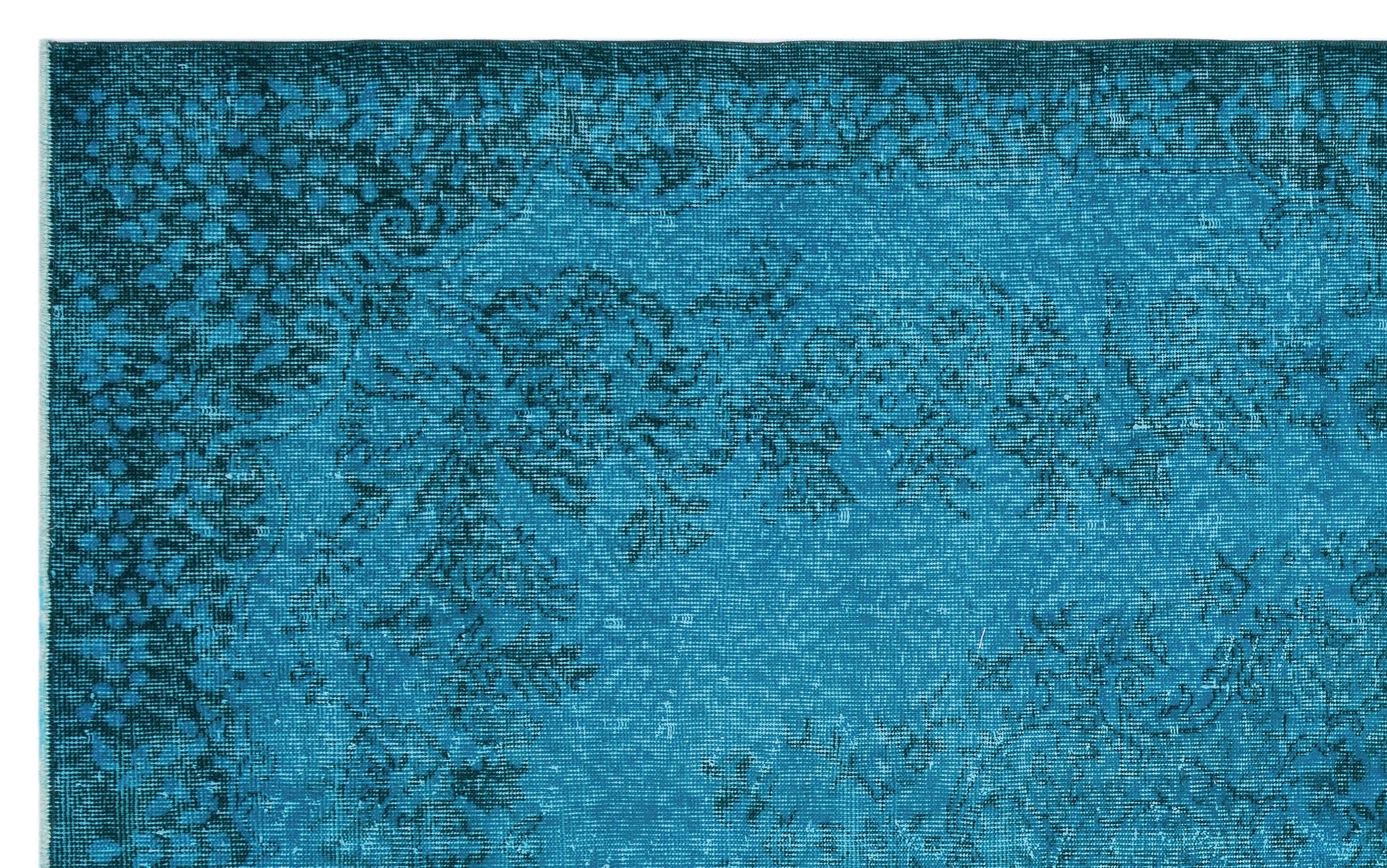 Atina 29048 Turkuaz Eskitme Yün El Dokuma Halısı 174 x 280 - El Dokuma - HALI.NET