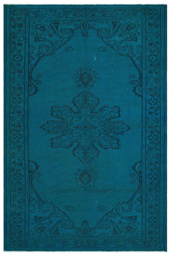 Siyah Klasik Madalyonlu Yün Halı 187x285