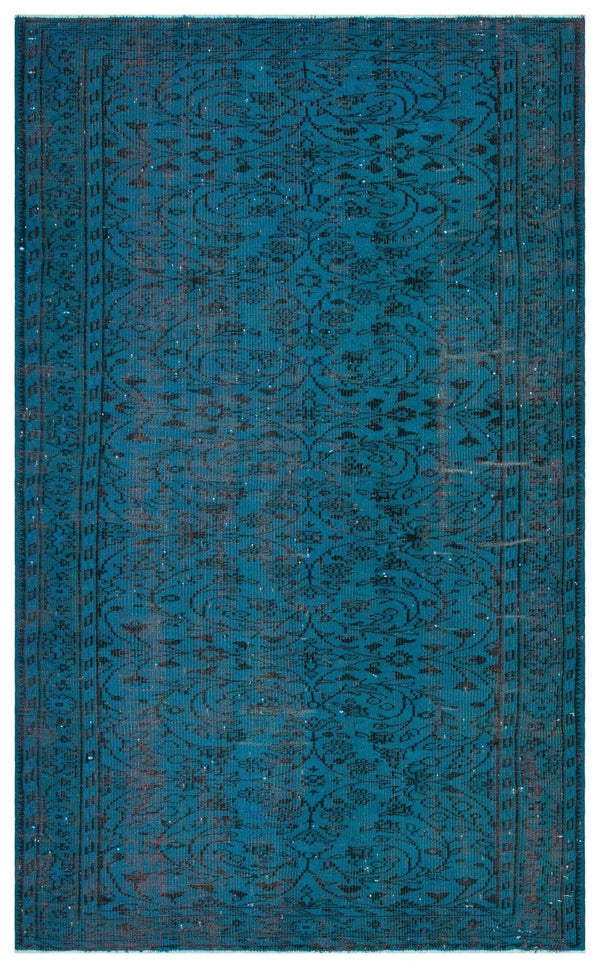Kırmızı Lacivert Modern Yün Halı 171x272