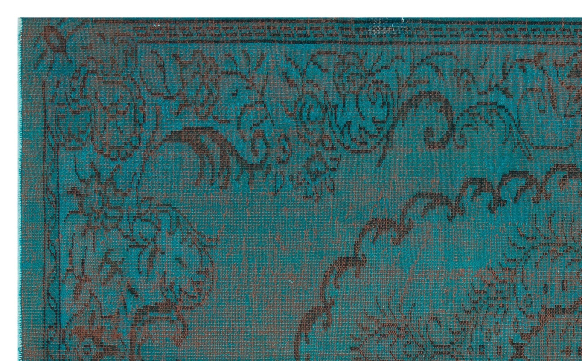 Atina 31023 Yeşil Eskitme Yün El Dokuma Halısı 157 x 260 - El Dokuma - HALI.NET