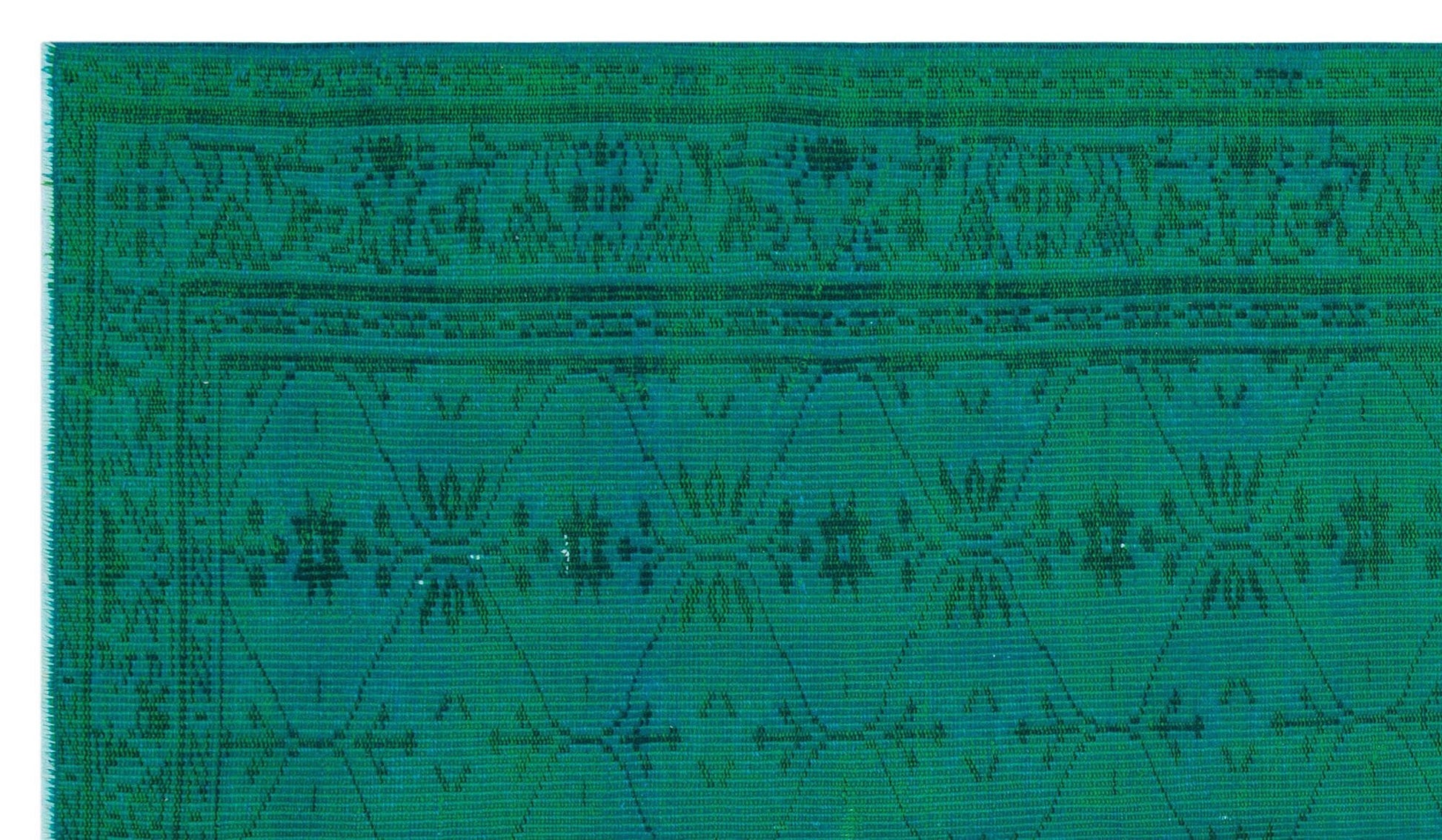 Atina 31036 Turkuaz Eskitme Yün El Dokuma Halısı 154 x 261 - El Dokuma - HALI.NET