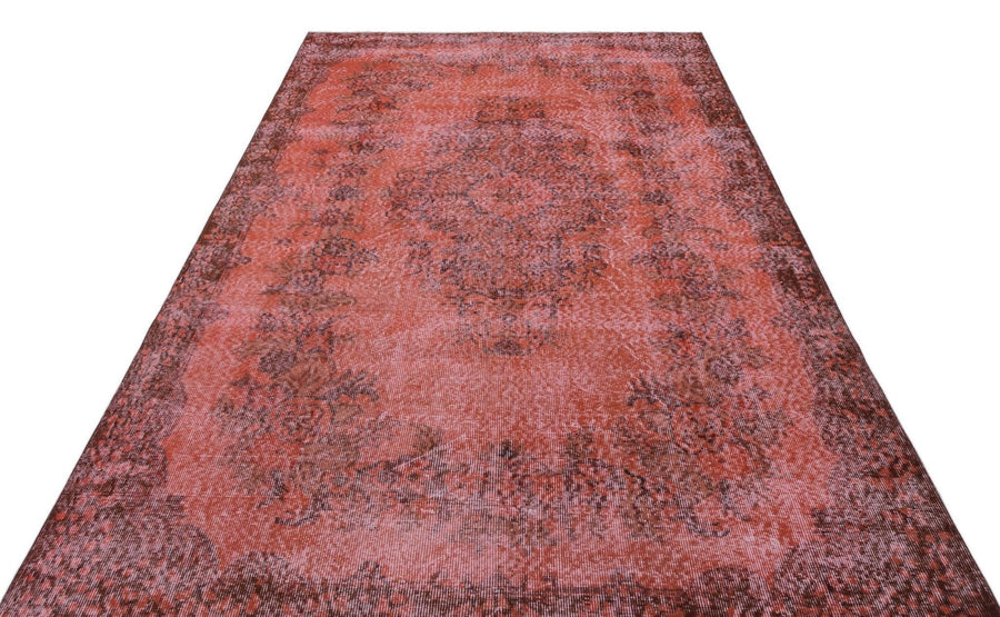 Kırmızı Anadolu Eskitme Klasik Yün Halı 176x276 - Özel Seri
