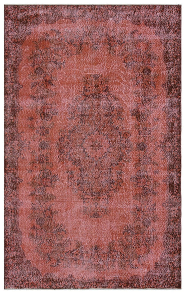 Kırmızı Anadolu Eskitme Klasik Yün Halı 176x276 - Özel Seri