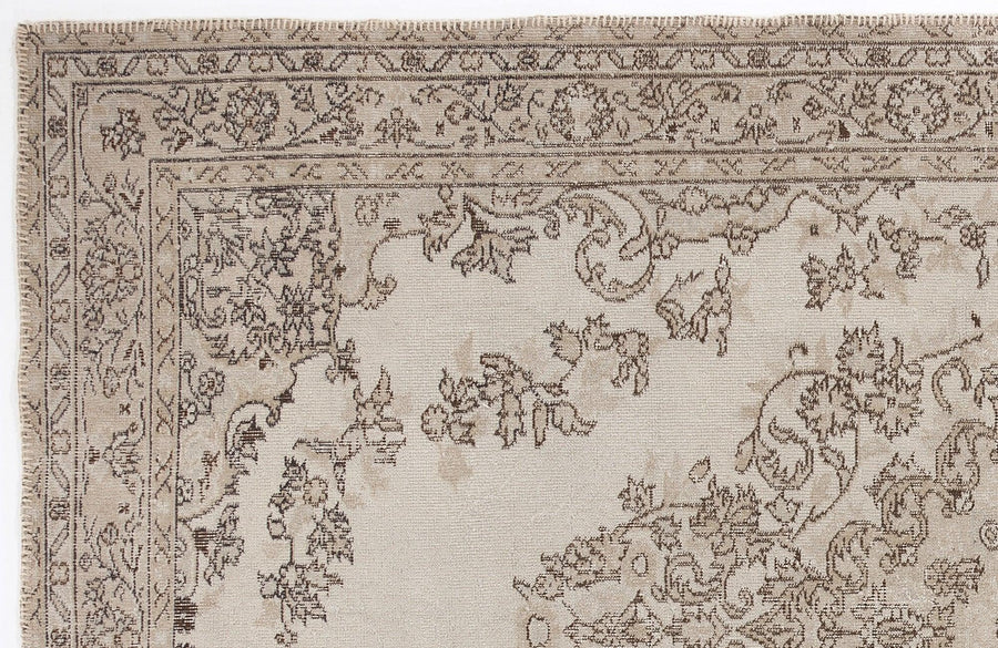Bej El Dokuma Halı Madalyon Desenli Yün 173x280 cm – Salon kullanımı