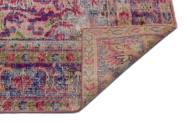 Kırmızı Anadolu Eskitme Madalyonlu Yün Halı 196x300 - Özel Seri