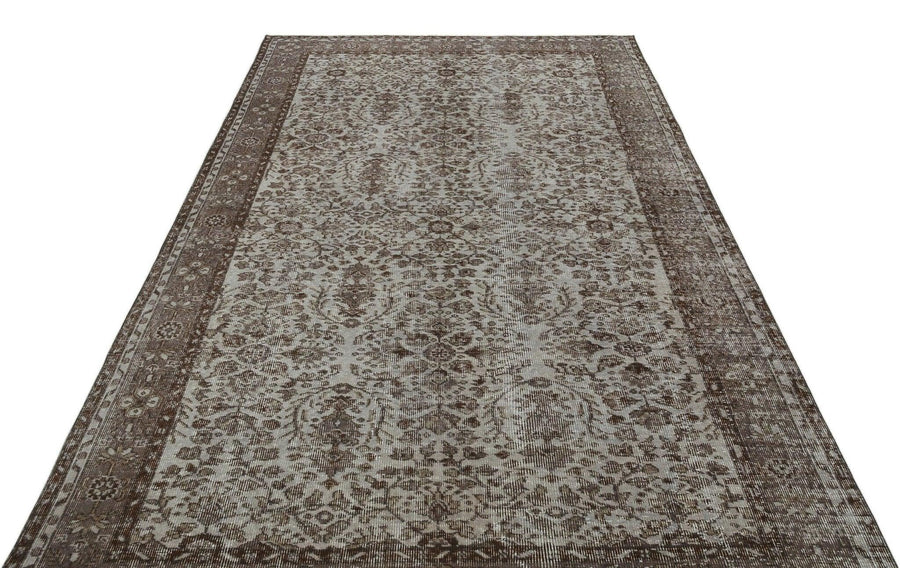 Gri Anadolu Eskitme Klasik Yün Halı 171x270 - Özel Seri