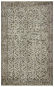 Atina 34297 Gri Eskitme Yün El Dokuma Halısı 168 x 274 - El Dokuma - HALI.NET