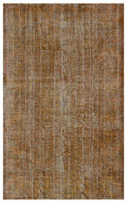 Atina 34368 Kahverengi Eskitme Yün El Dokuma Halısı 190 x 300 - El Dokuma - HALI.NET