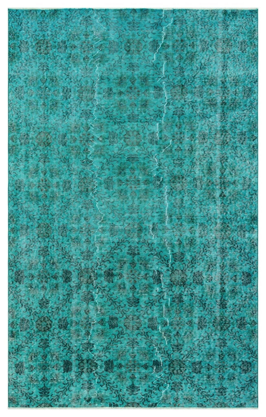 Antrasit Siyah Bohem Madalyonlu Yün Halı 147x235