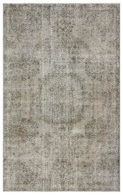 Atina 35141 Gri Eskitme Yün El Dokuma Halısı 170 x 280 - El Dokuma - HALI.NET