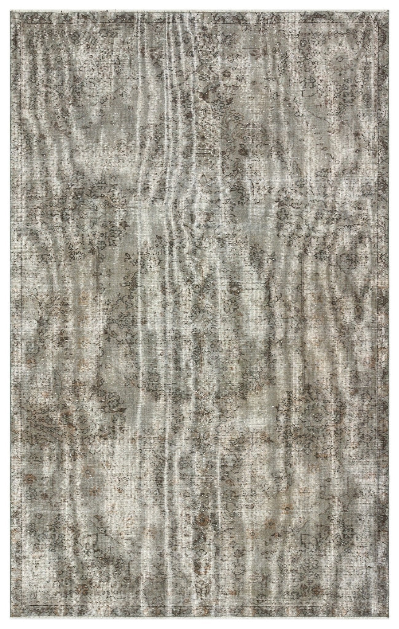 Atina 35141 Gri Eskitme Yün El Dokuma Halısı 170 x 280 - El Dokuma - HALI.NET