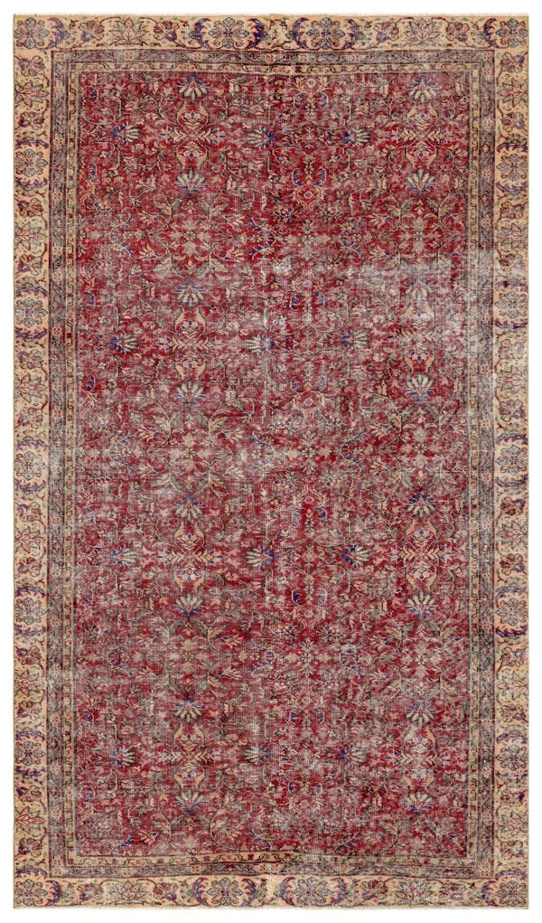 Bej Anadolu Eskitme Klasik Yün Halı 177x304 - Özel Seri
