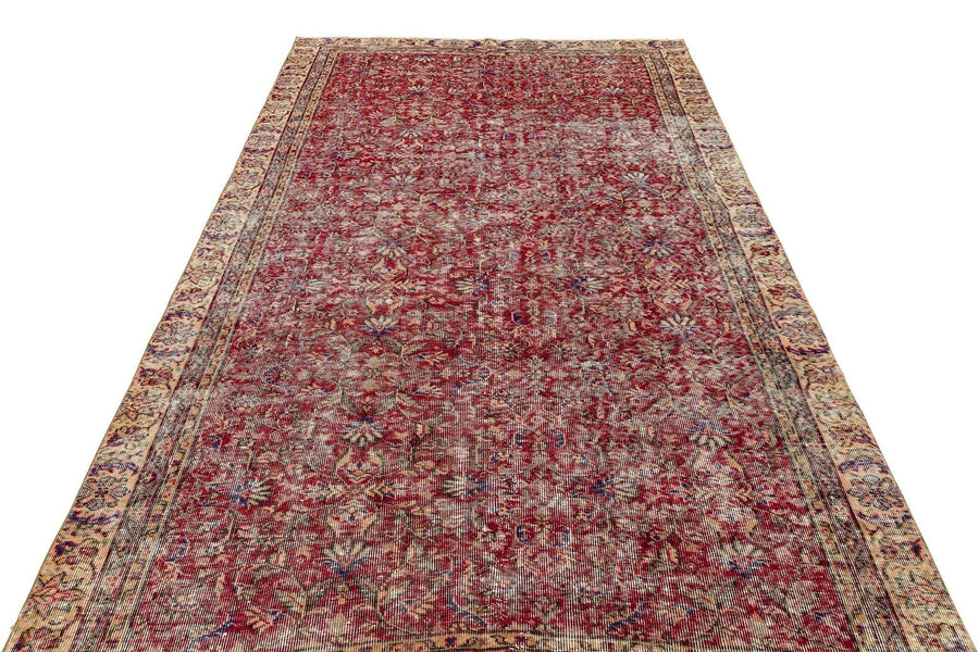 Bej Anadolu Eskitme Klasik Yün Halı 177x304 - Özel Seri