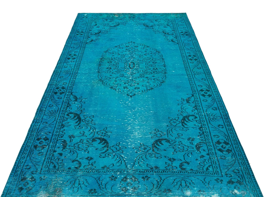 Krem Siyah Bohem Eskitme Yün Halı 153x272