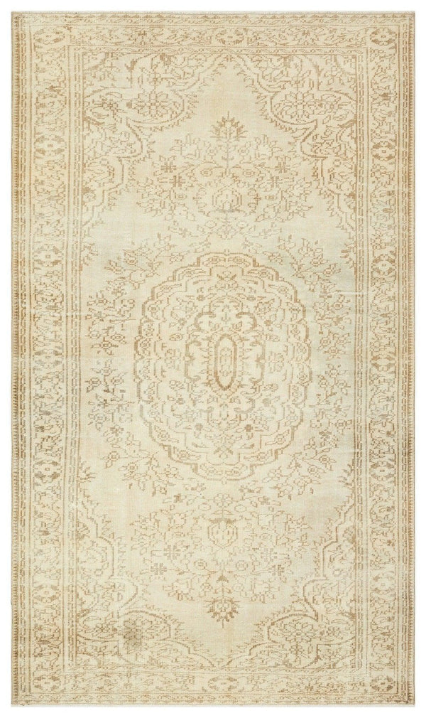 Bej Anadolu Eskitme Klasik Yün Halı 170x294 - Özel Seri