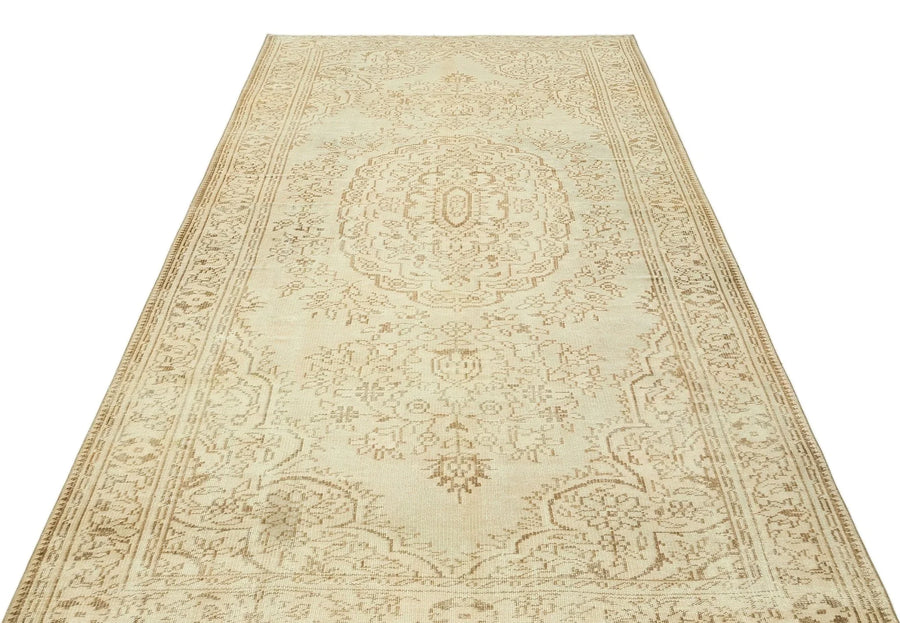 Bej Anadolu Eskitme Klasik Yün Halı 170x294 - Özel Seri